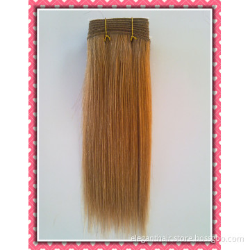 High Quality 100% Human Hair Weaving Silky Straight Weave 12inch Brown Color (HH-STW12)